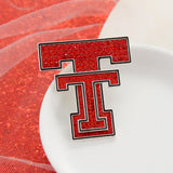 Texas Tech Crystal Logo Pin