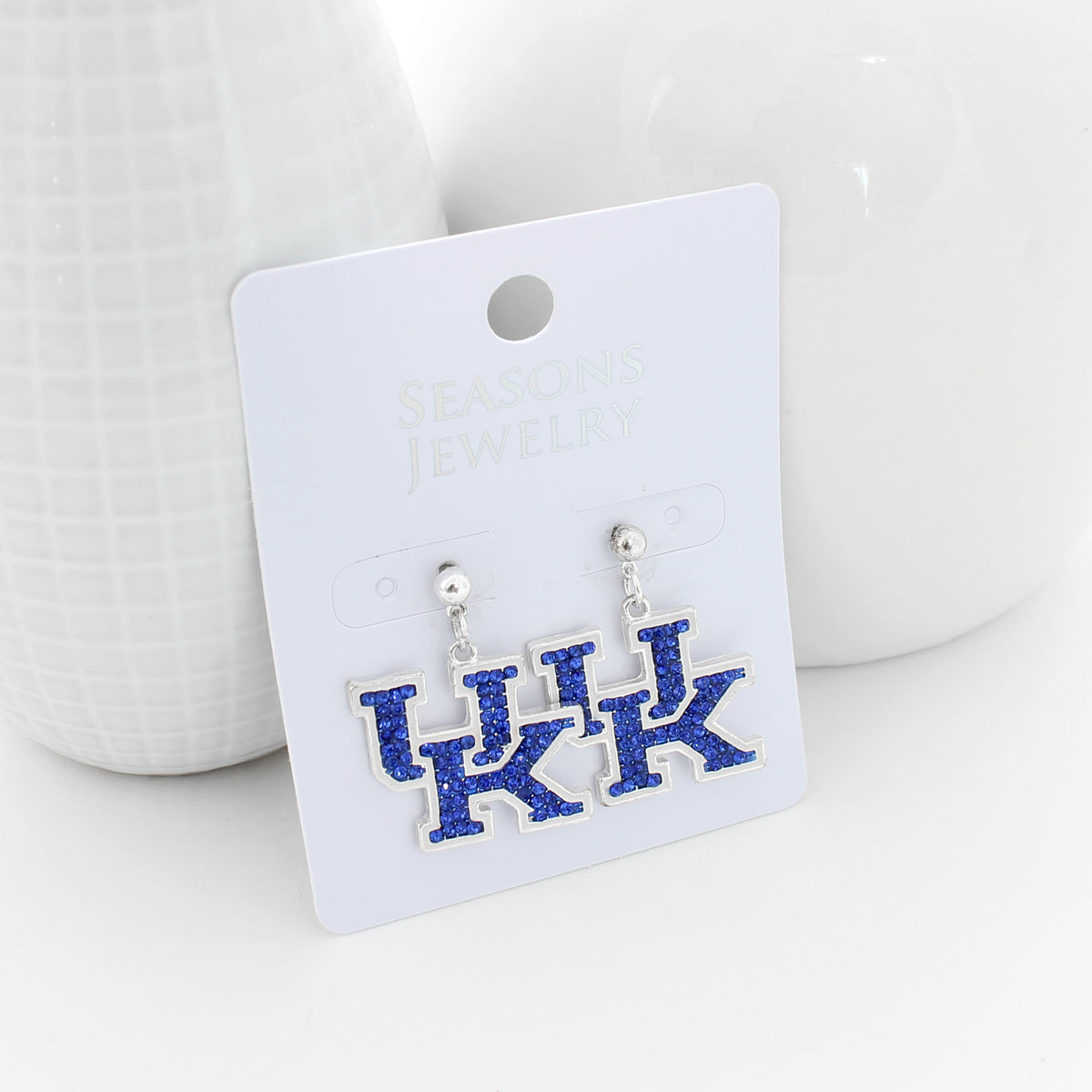 Kentucky Crystal Logo Earring