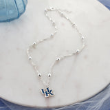 Kentucky Glitter Enamel Logo Necklace