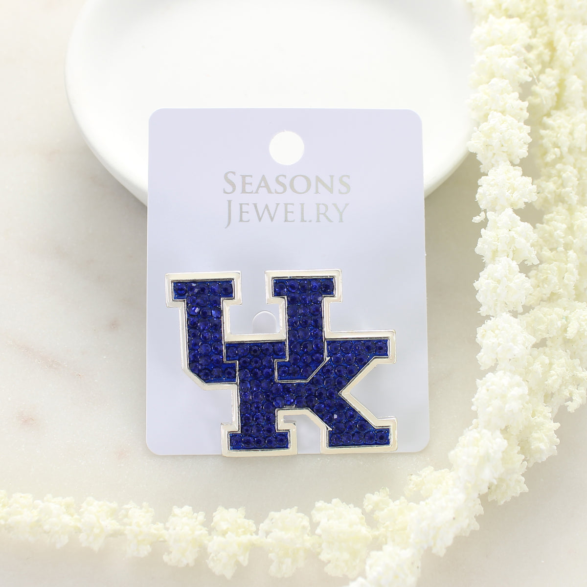 Kentucky Crystal Logo Pin