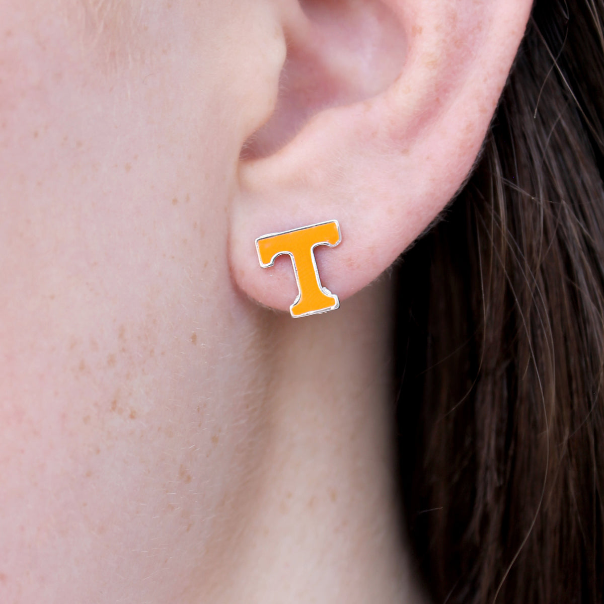 Tennessee Enamel Logo Stud Earrings