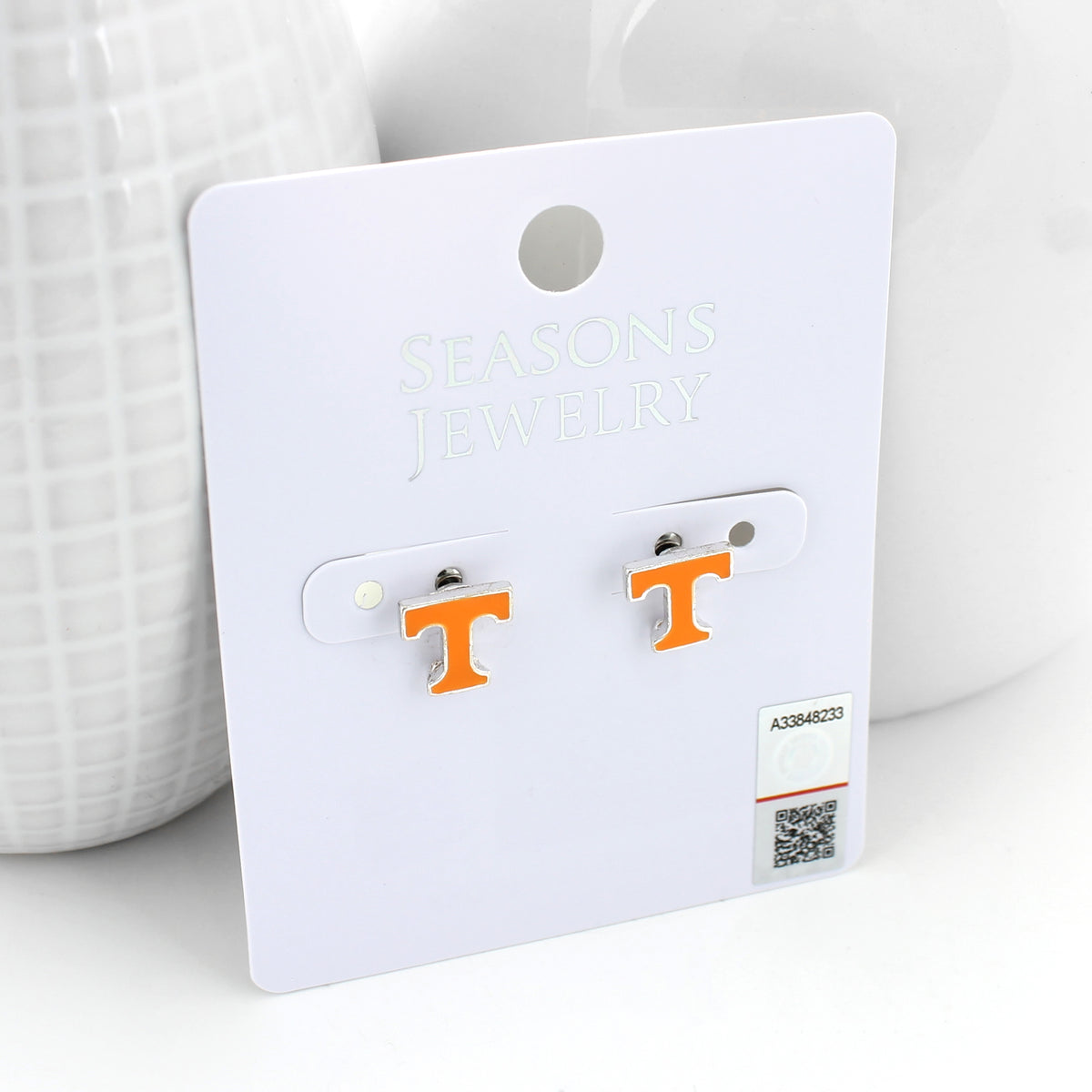 Tennessee Enamel Logo Stud Earrings