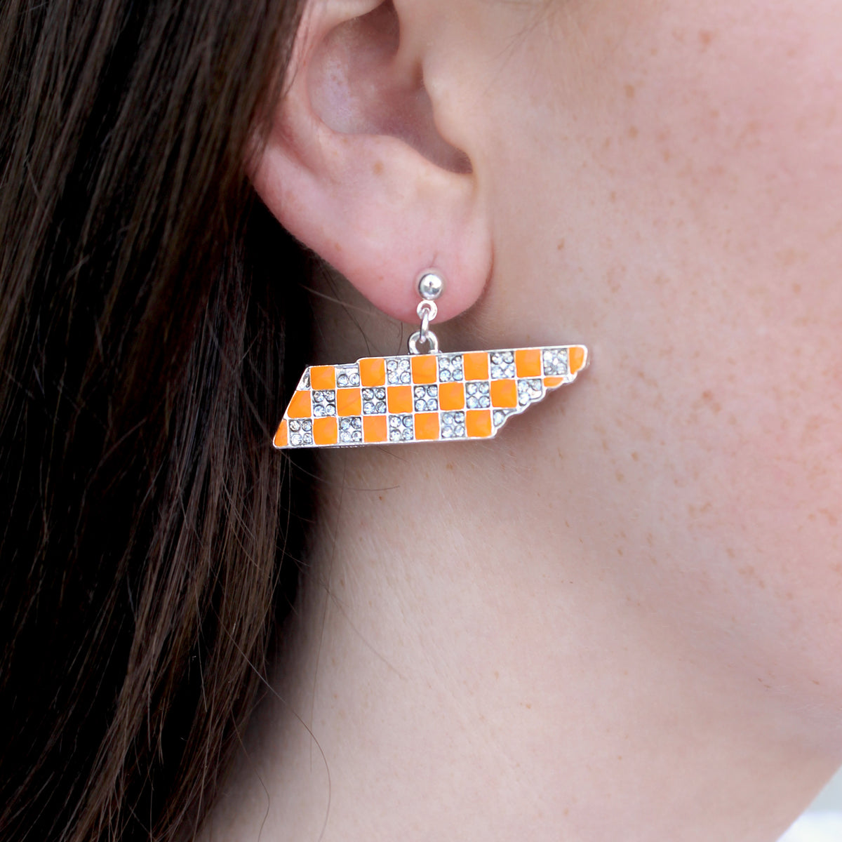 Tennessee Crystal Logo Earrings