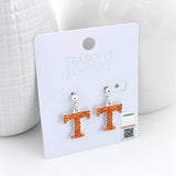 Tennessee Crystal Logo Earrings