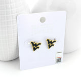 West Virginia Enamel Logo Stud Earrings