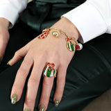 Vintage Christmas Charm Bracelet