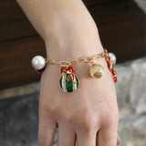 Vintage Christmas Charm Bracelet