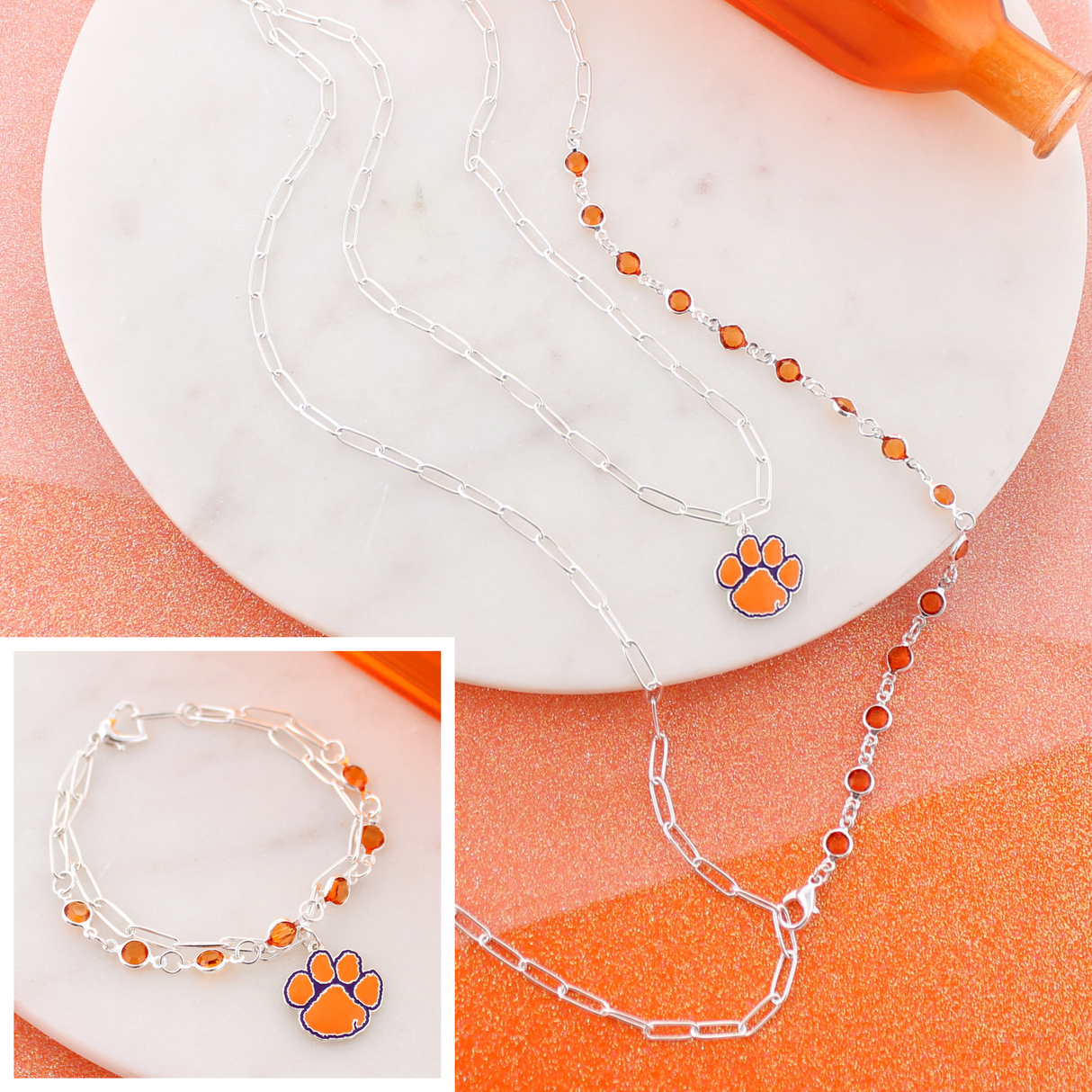 Clemson Paperclip Chain Gift Set