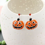 Enamel Jack-O-Lantern Halloween Gift Set