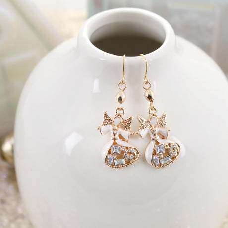 Crystal Angel Earrings