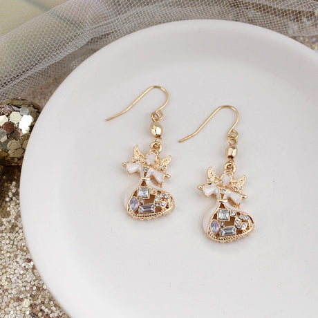 Crystal Angel Earrings