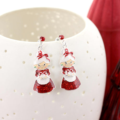 Mrs. Claus Earrings