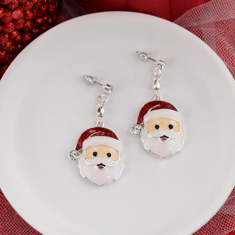 Santa Face Earrings