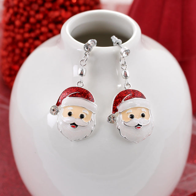 Santa Face Earrings