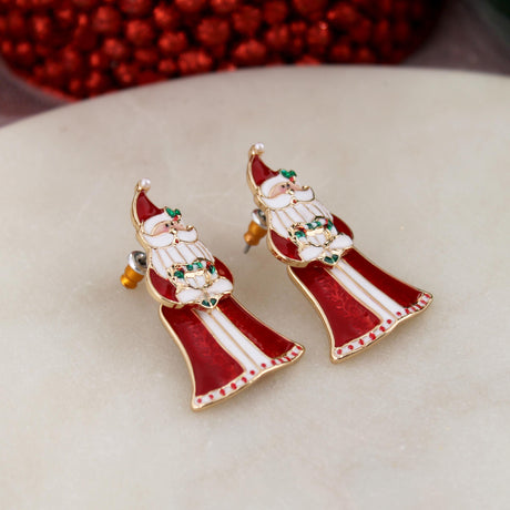 Saint Nick Dangle Post Earrings
