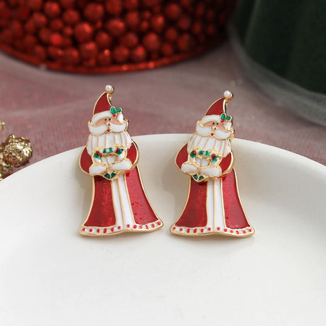Saint Nick Dangle Post Earrings