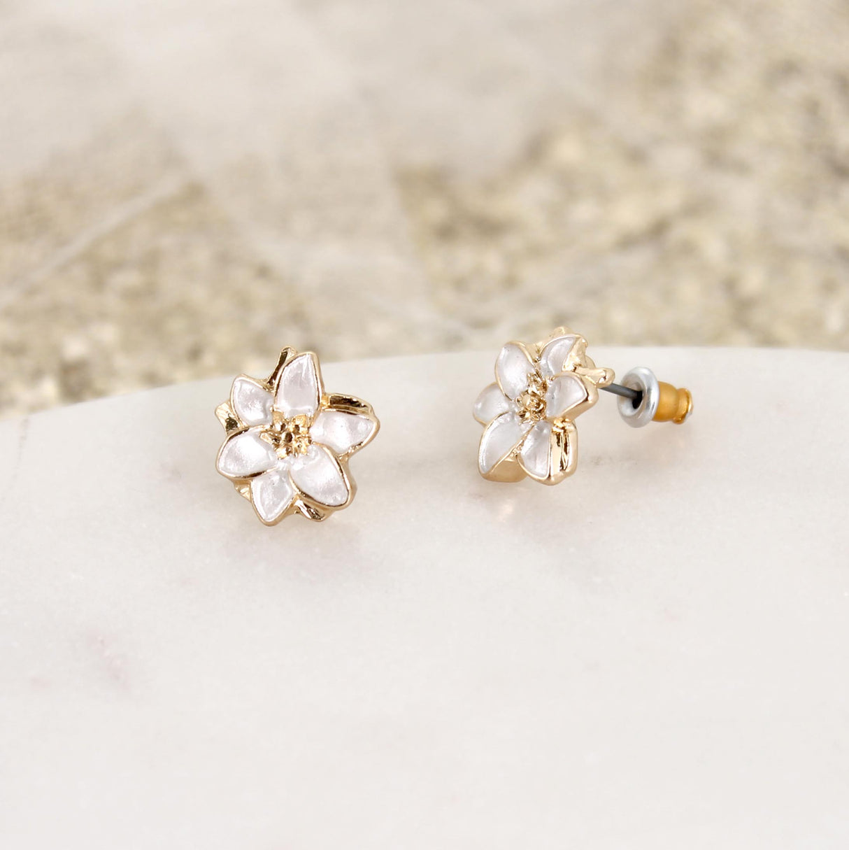 Easter Lily Stud Earrings