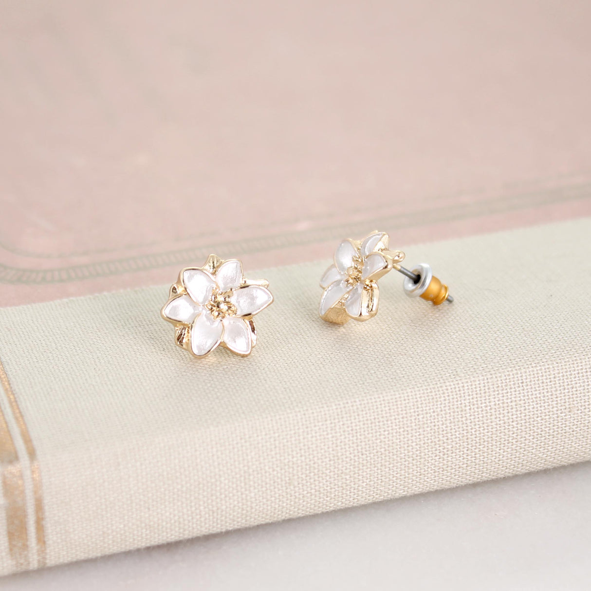 Easter Lily Stud Earrings