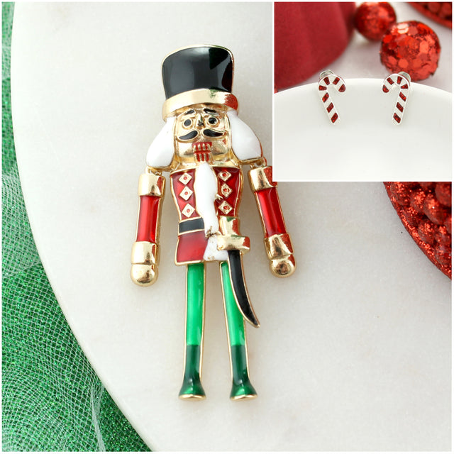 Dangle Nutcracker Christmas Gift Set