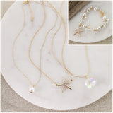 Gold Starfish Trio Gift Set