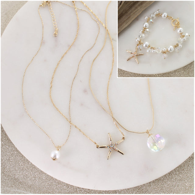 Gold Starfish Trio Gift Set