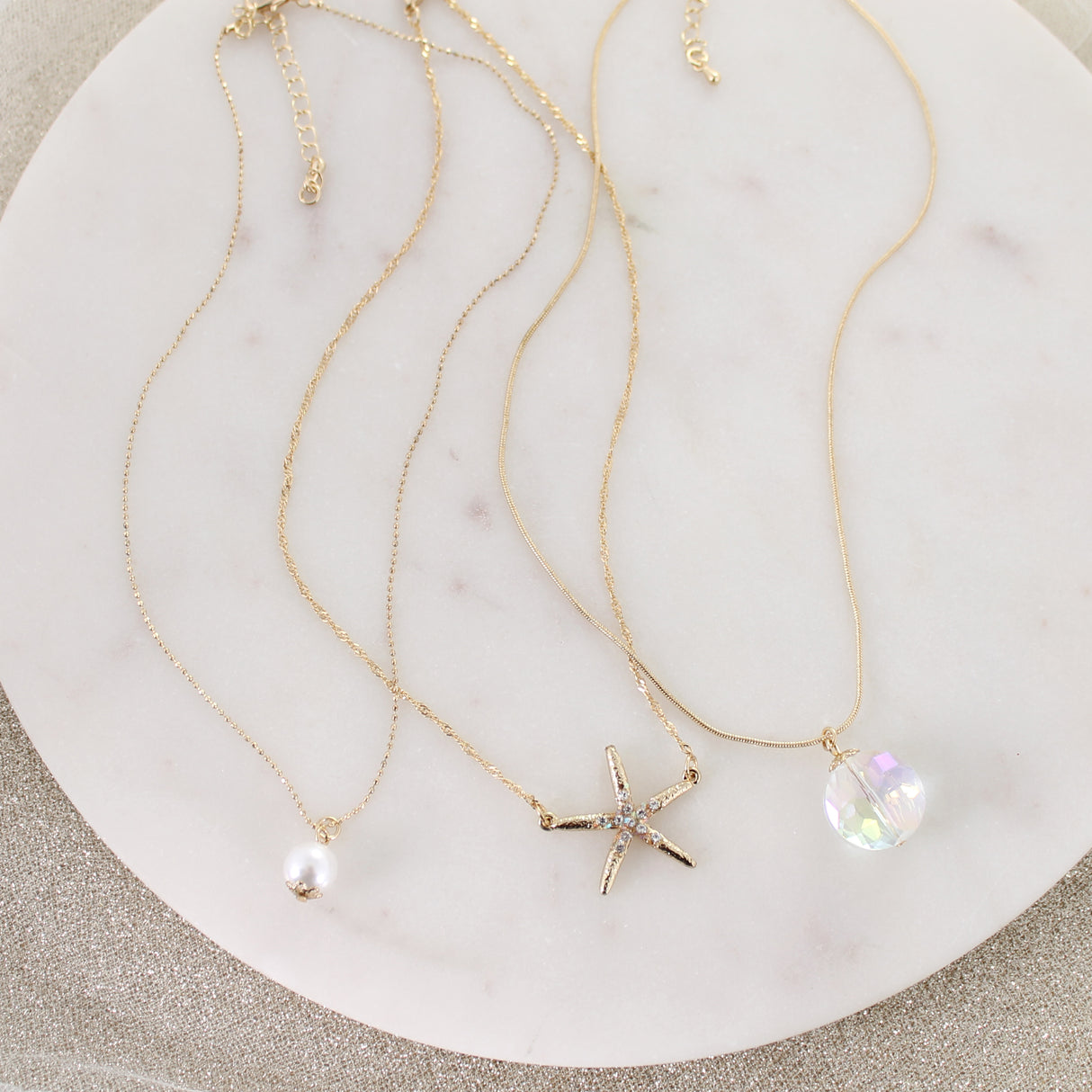 Gold Starfish Trio Gift Set