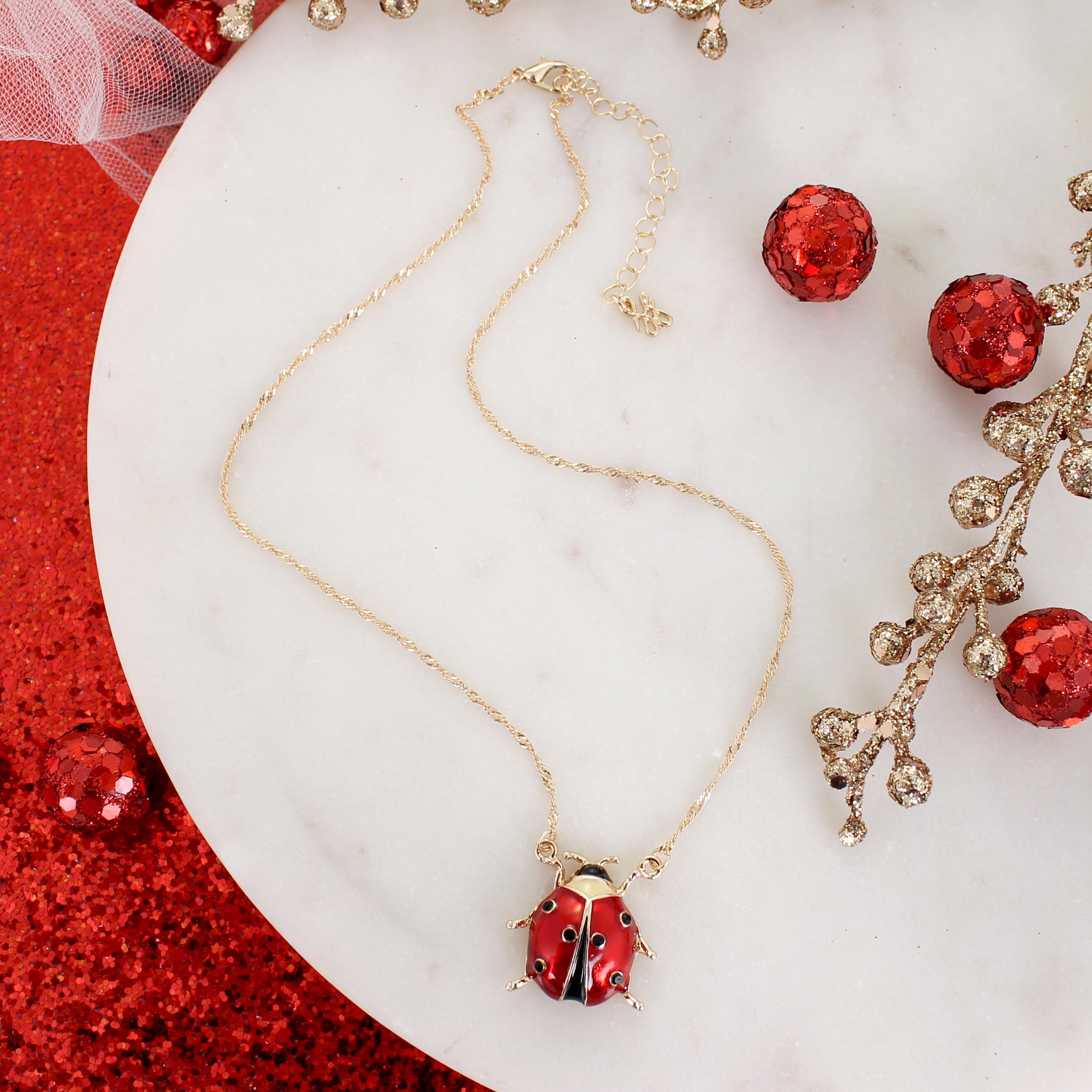 Ladybug Necklace – Seasons Jewelry - Retail