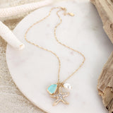 Crystal Starfish Necklace