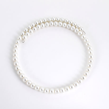 Pearl Bead Wire Wrap Neckwire