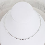 Twisty Silver Neck Wire
