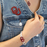Oklahoma Crystal Logo Pin