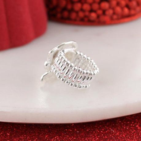 Snowman w/ Santa Hat Stretch Ring