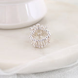 Crystal Snowflake Stretch Ring