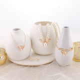 Gold and Pearl Bee Bangle Bracelet