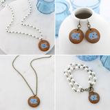 UNC Pearl & Wood Jewelry Gift Set