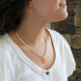 18” Tennessee Gold & Enamel Logo Necklace