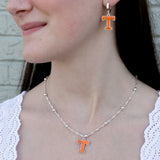 Tennessee Glitter Enamel Logo Necklace