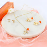 32" Tennessee Matte Gold Logo Y-Necklace