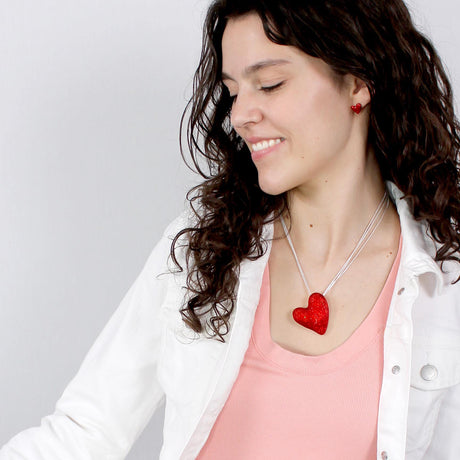 Puffy Heart Valentine’s Day Convertible Pin/Pendant