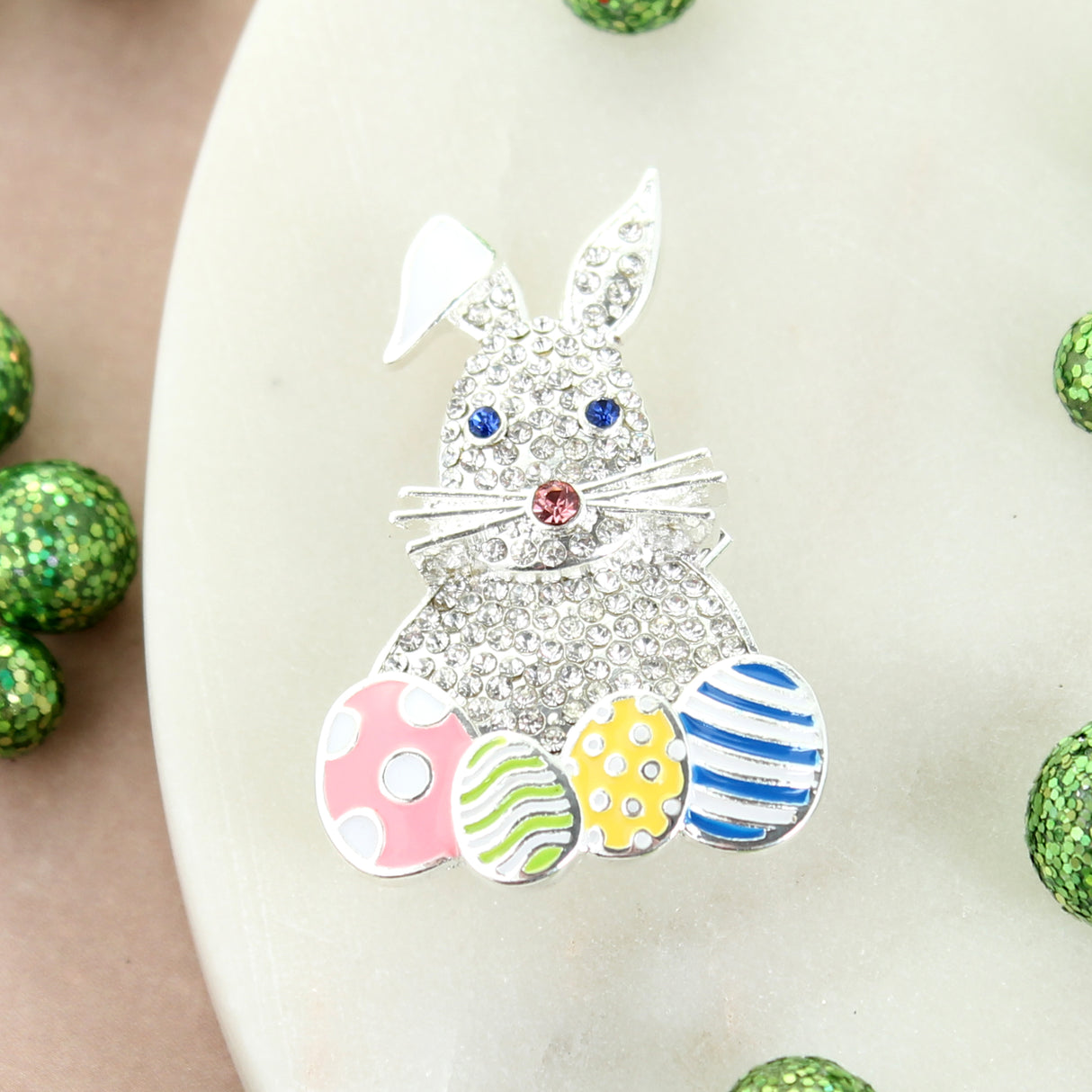 Crystal Bunny w/ Easter Eggs Gift Set