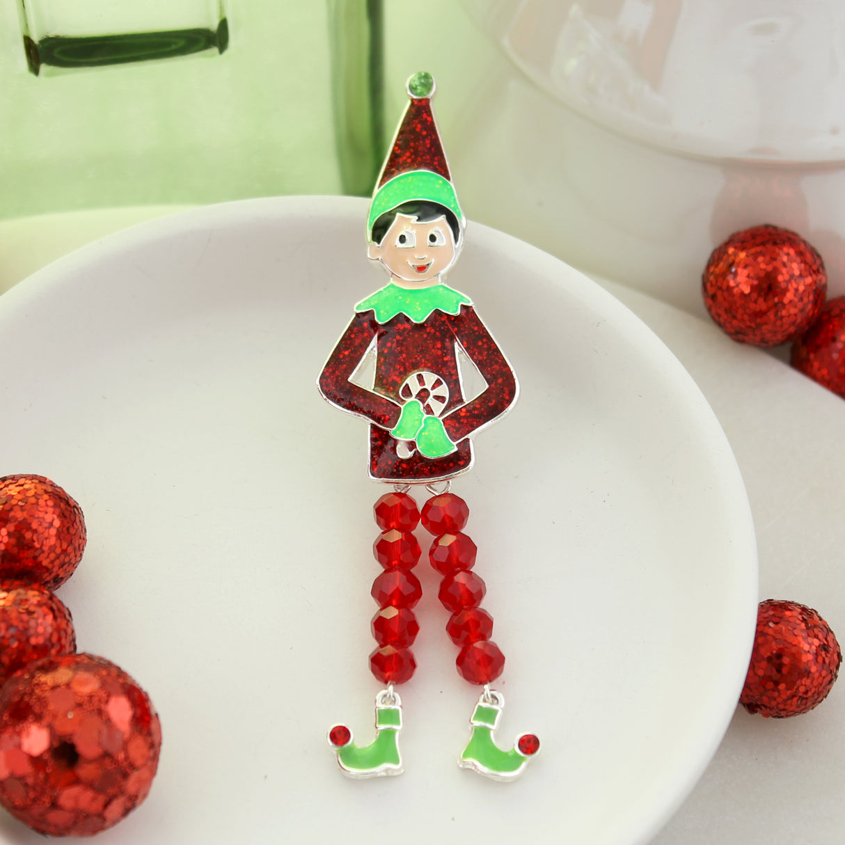 Dangle Leg Christmas Elf Gift Set
