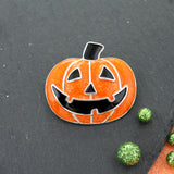 Enamel Jack-O-Lantern Halloween Gift Set
