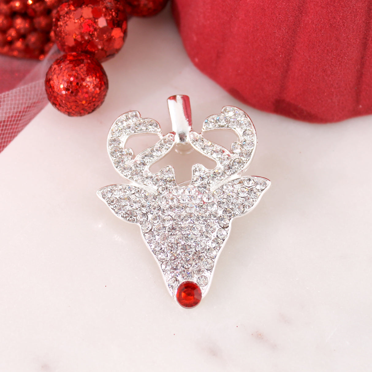 Crystal Reindeer Pin/Pendant