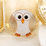 Gold Round Owl Gift Set