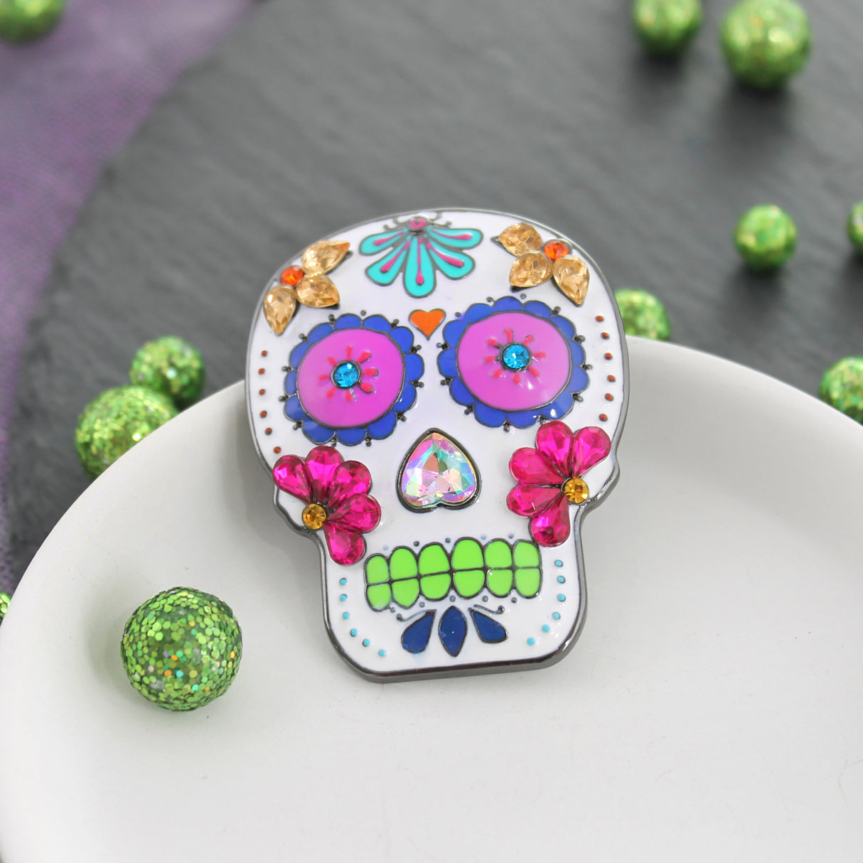 Sugar Skull Pin/Pendant