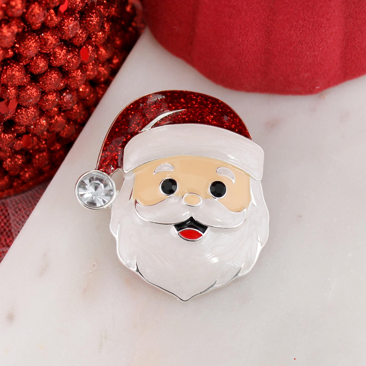 Santa Face Pin/Pendant