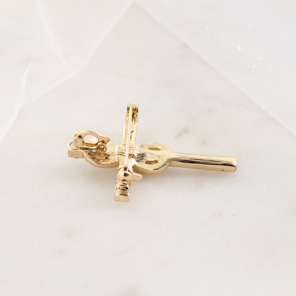 Crystal Infinity Cross Pin/Pendant