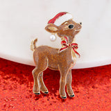 Glitter Reindeer Christmas Pin/Pendant