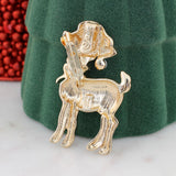 Glitter Reindeer Christmas Pin/Pendant