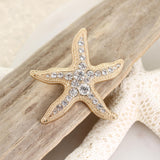 Crystal Starfish Pin/Pendant